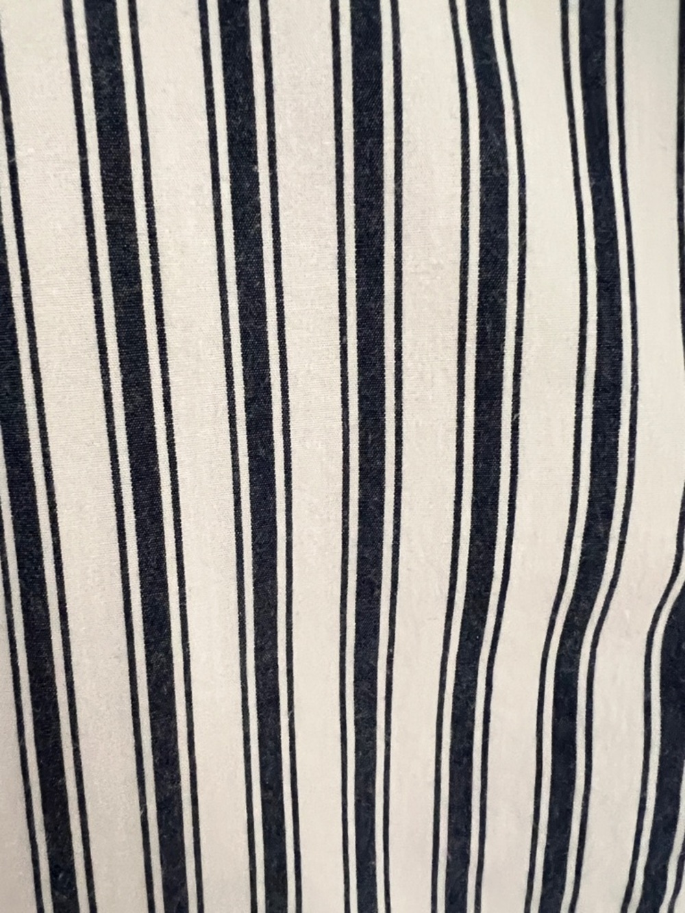 Anthropologie Maeve Navy and White Striped Button-Up Shirt - Picture 3 of 8